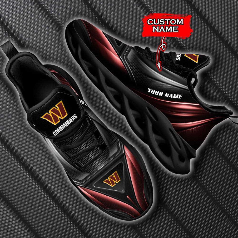 Ideafootwear Washington Commanders NFL Max Soul Shoes Sneakers For Men And Women