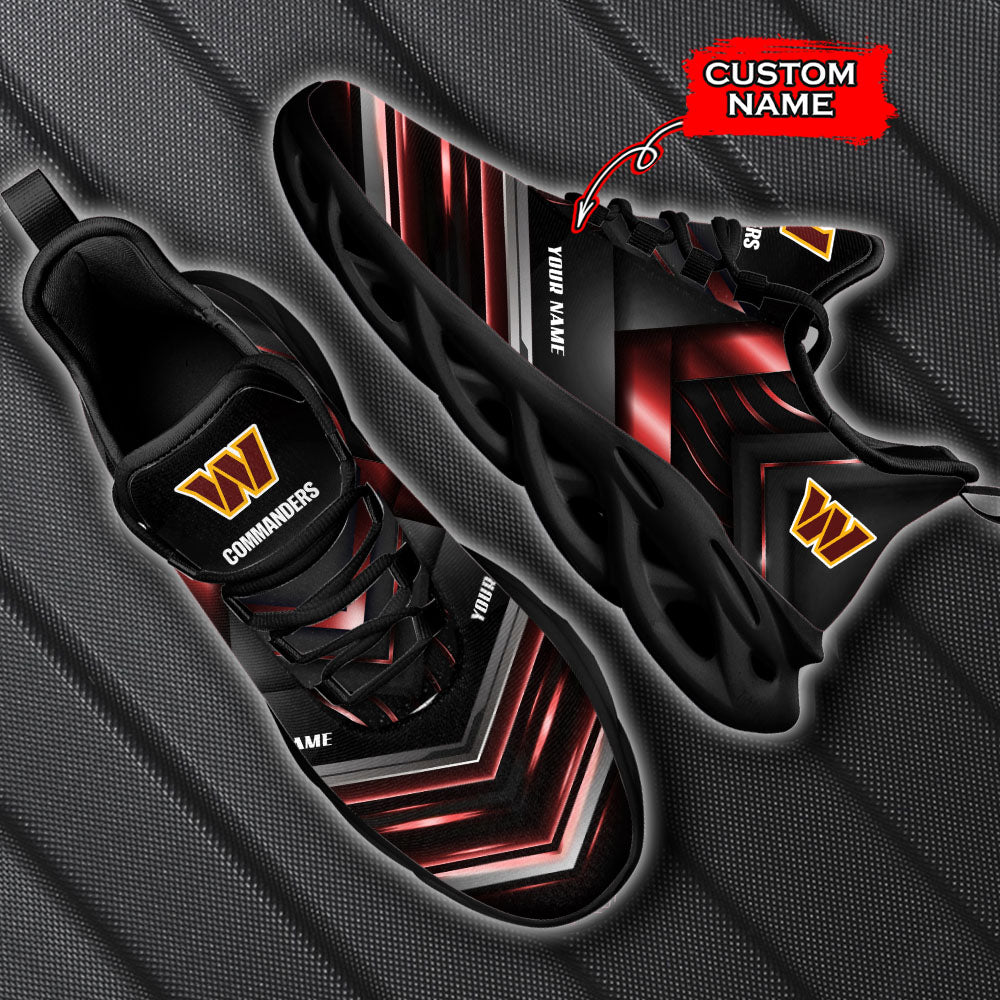 Ideafootwear Washington Commanders NFL Max Soul Shoes Sneakers For Men And Women