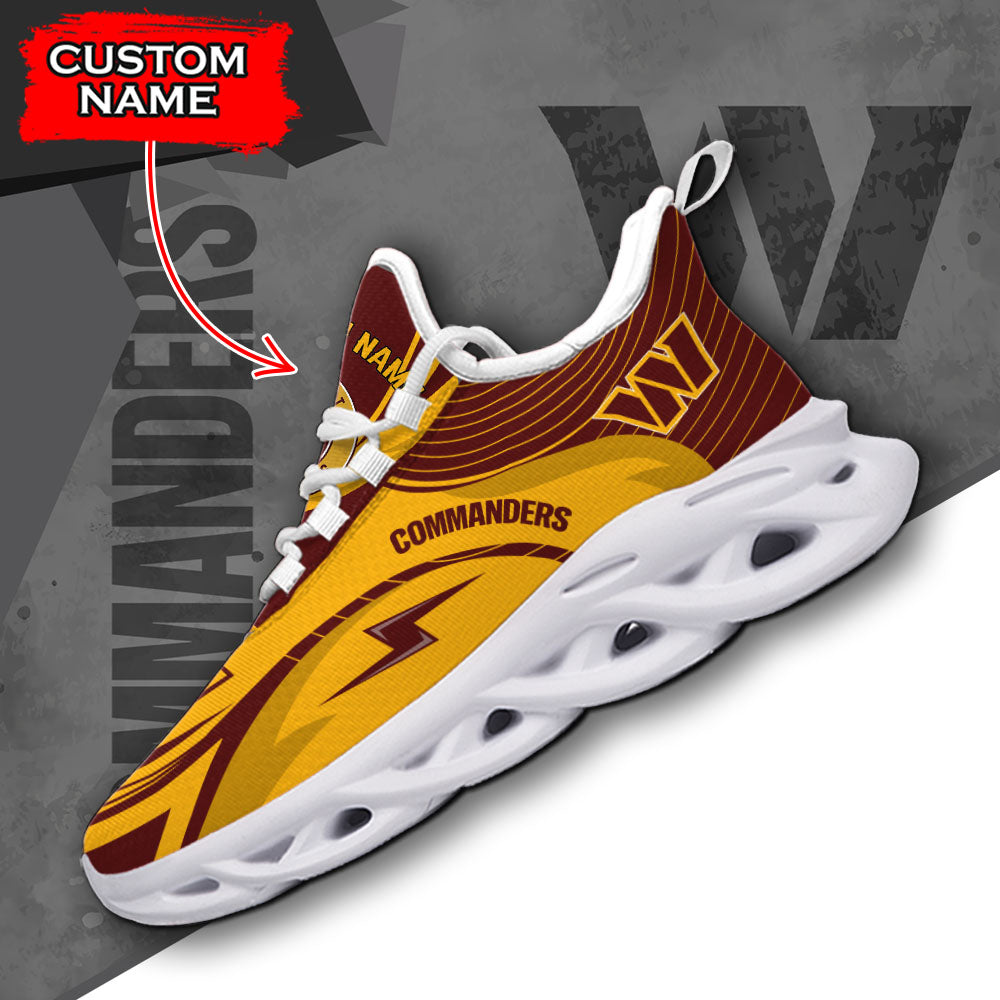 Ideafootwear Washington Commanders NFL Max Soul Shoes Sneakers For Men And Women