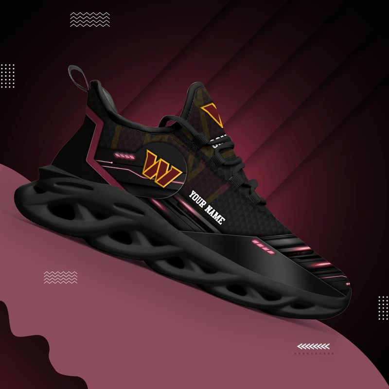 Ideafootwear Washington Commanders NFL Max Soul Shoes Sneakers For Men And Women
