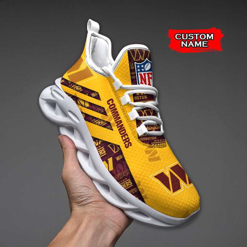Ideafootwear Washington Commanders NFL Max Soul Shoes Sneakers For Men And Women