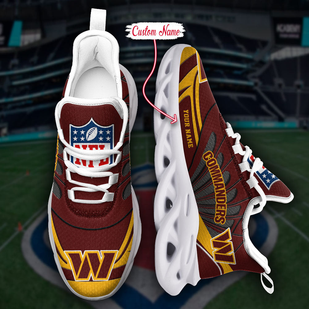 Ideafootwear Washington Commanders NFL Max Soul Shoes Sneakers For Men And Women