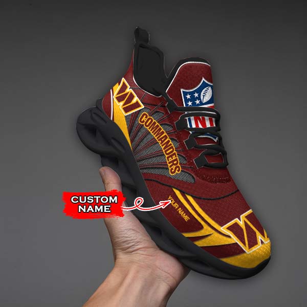 Ideafootwear Washington Commanders NFL Max Soul Shoes Sneakers For Men And Women