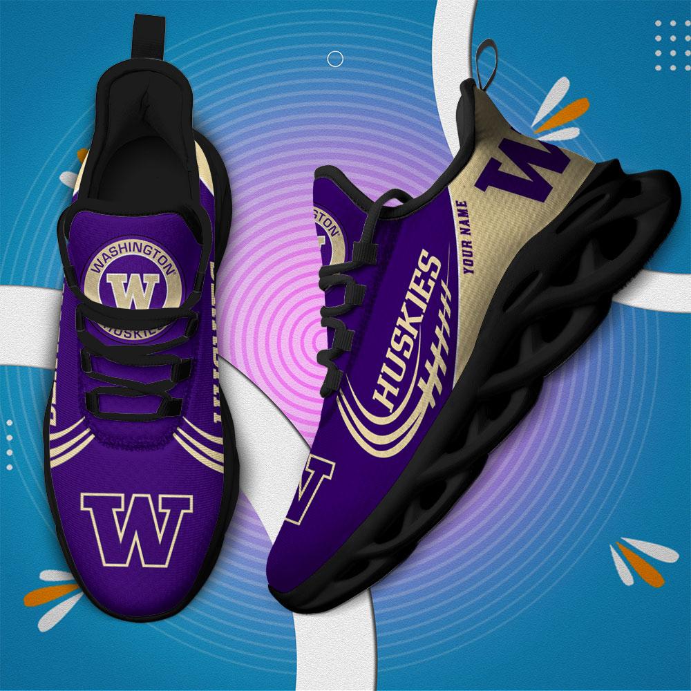 Ideafootwear Washington Huskies Max Soul Shoes Sneakers For Men And Women