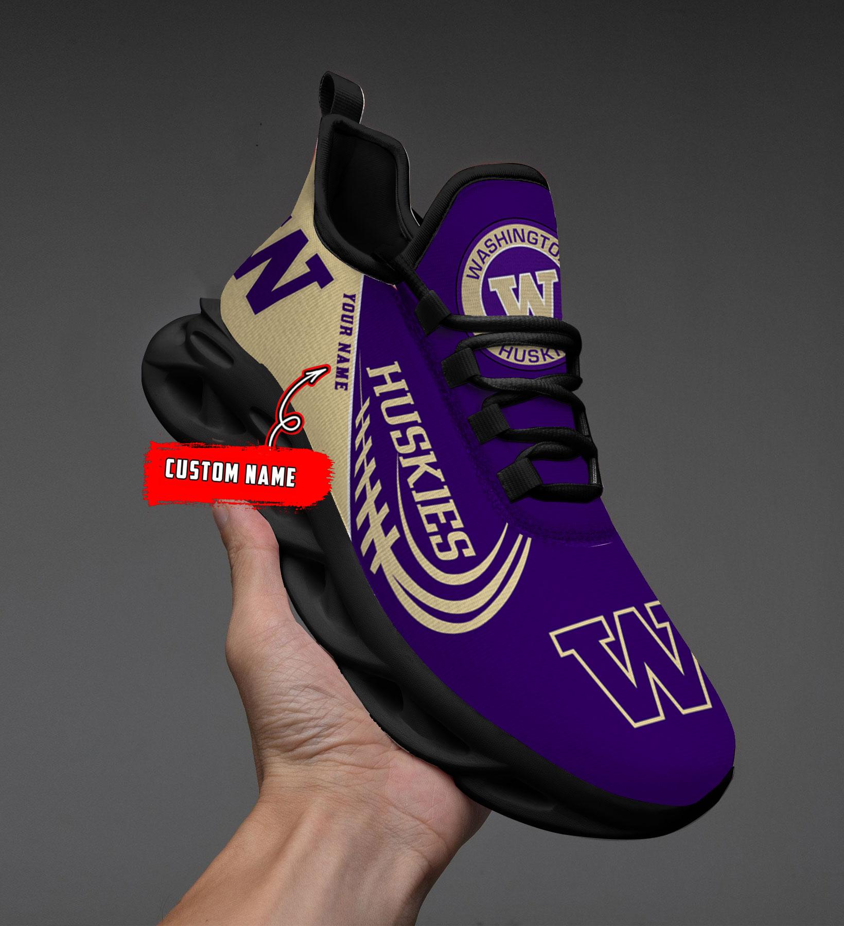 Ideafootwear Washington Huskies Max Soul Shoes Sneakers For Men And Women