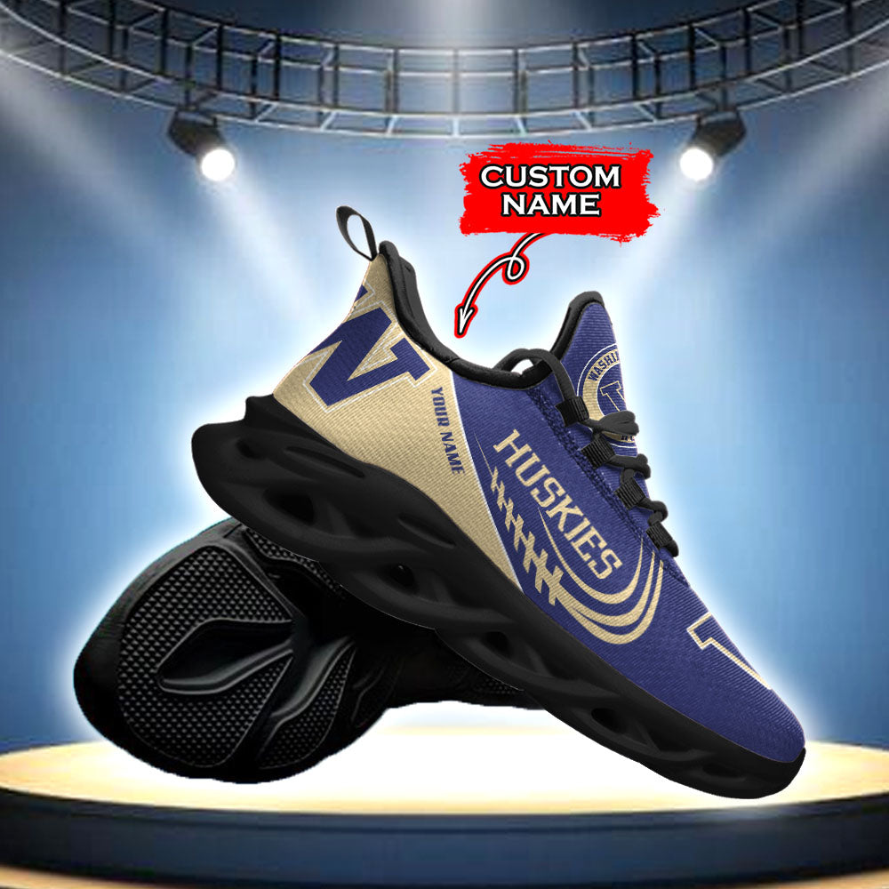 Ideafootwear Washington Huskies NCAA Max Soul Shoes Sneakers For Men And Women