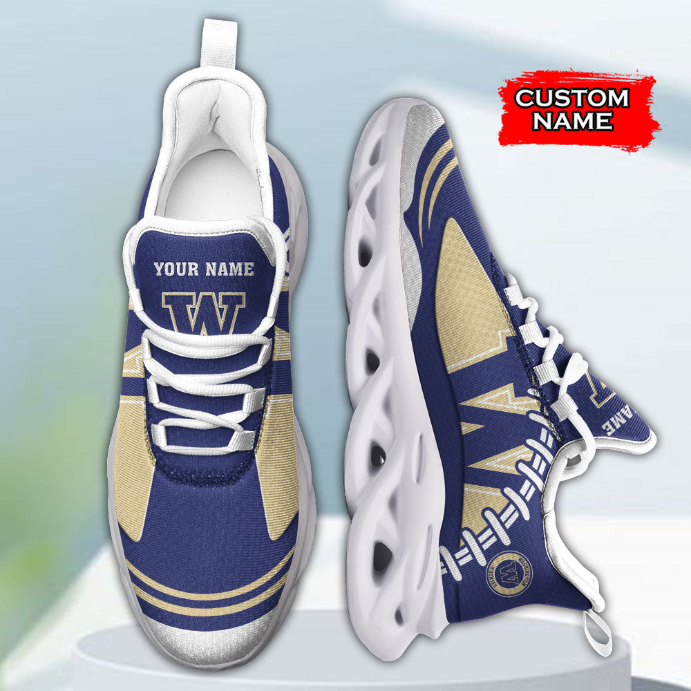 Ideafootwear Washington Huskies NCAA Max Soul Shoes Sneakers For Men And Women