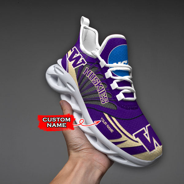 Ideafootwear Washington Huskies NCAA Max Soul Shoes Sneakers For Men And Women
