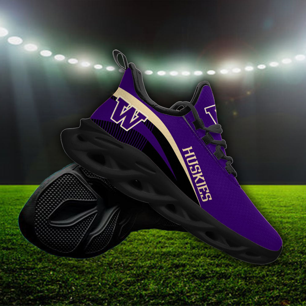 Ideafootwear Washington Huskies NCAA Max Soul Shoes Sneakers For Men And Women