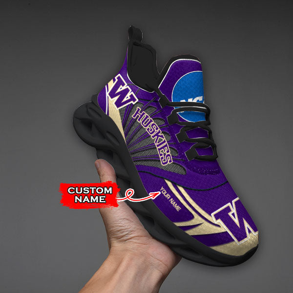 Ideafootwear Washington Huskies NCAA Max Soul Shoes Sneakers For Men And Women
