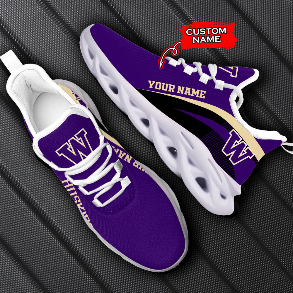 Ideafootwear Washington Huskies NCAA Max Soul Shoes Sneakers For Men And Women