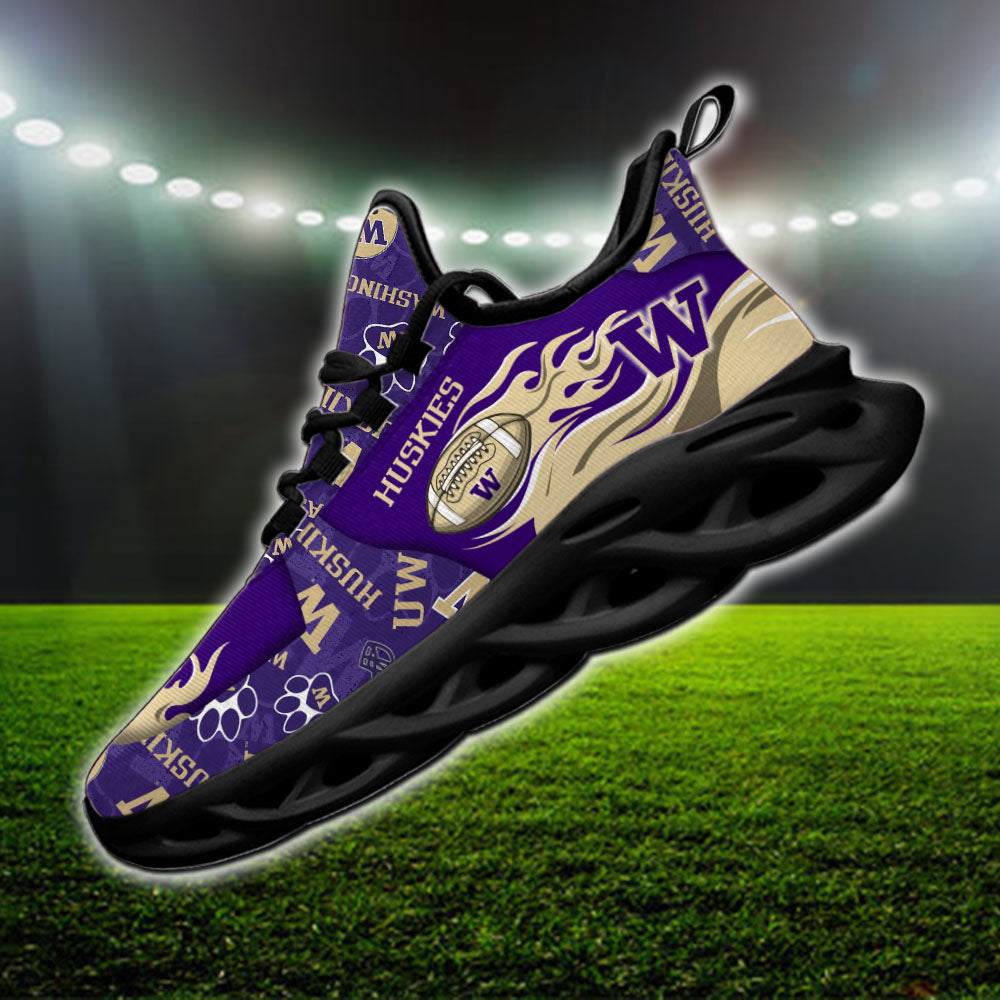 Ideafootwear Washington Huskies NCAA Max Soul Shoes Sneakers For Men And Women