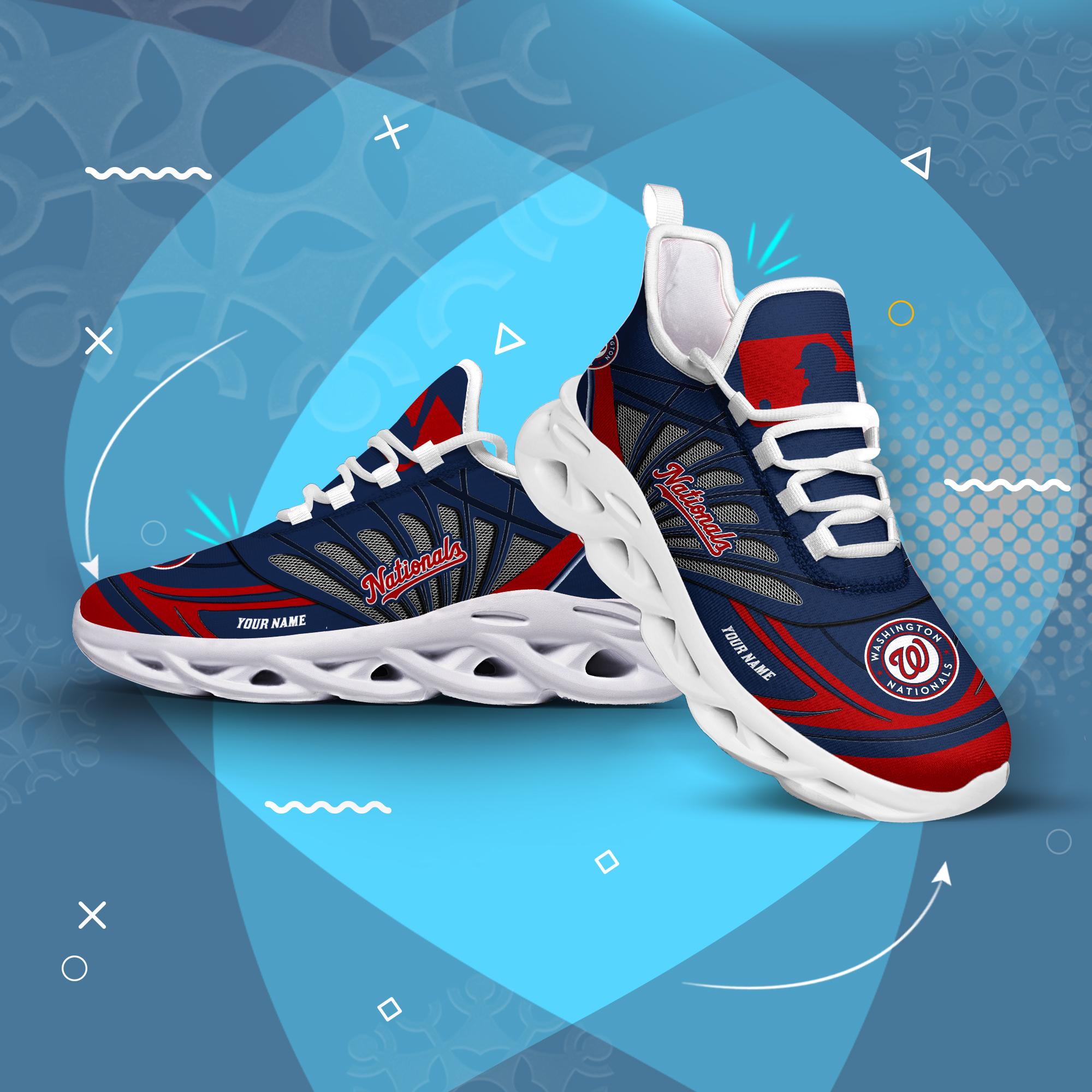 Ideafootwear Washington Nationals Max Soul Shoes Sneakers For Men And Women