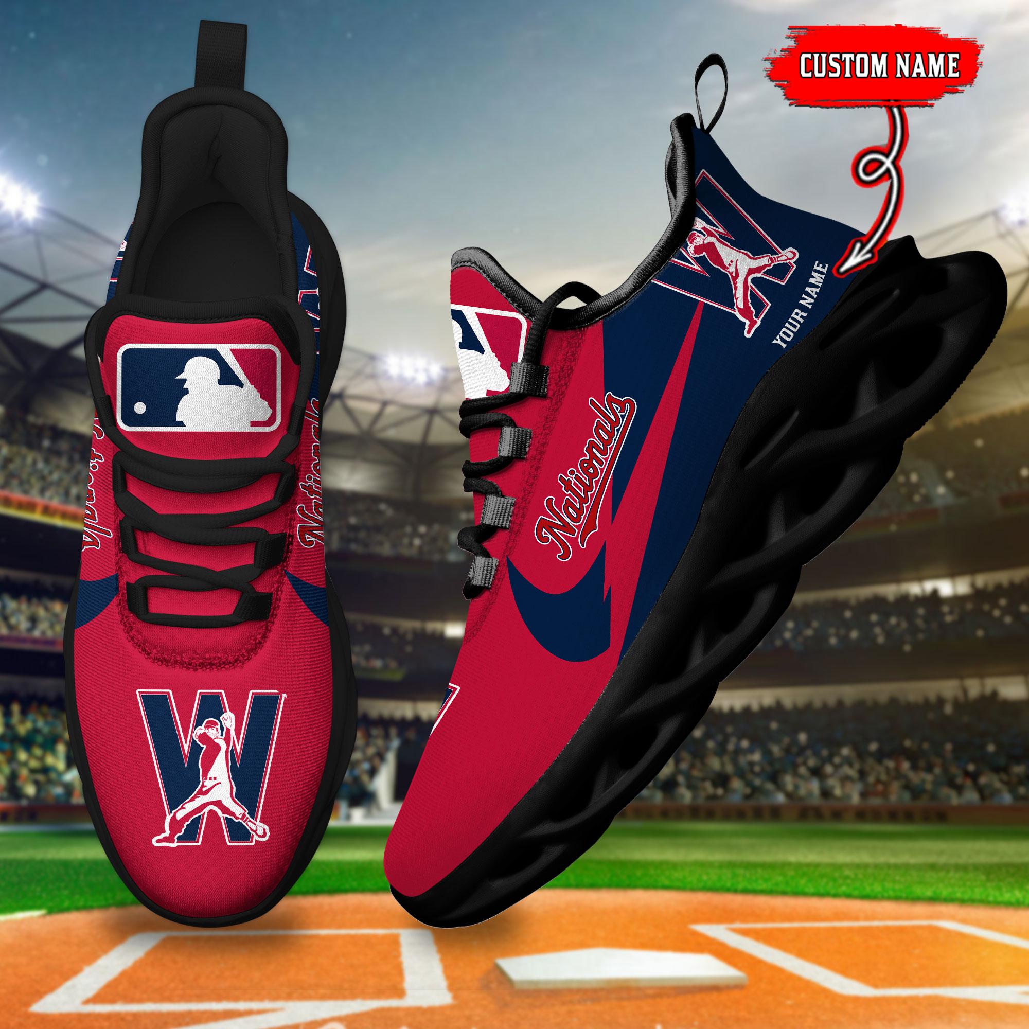 Ideafootwear Washington Nationals Max Soul Shoes Sneakers For Men And Women
