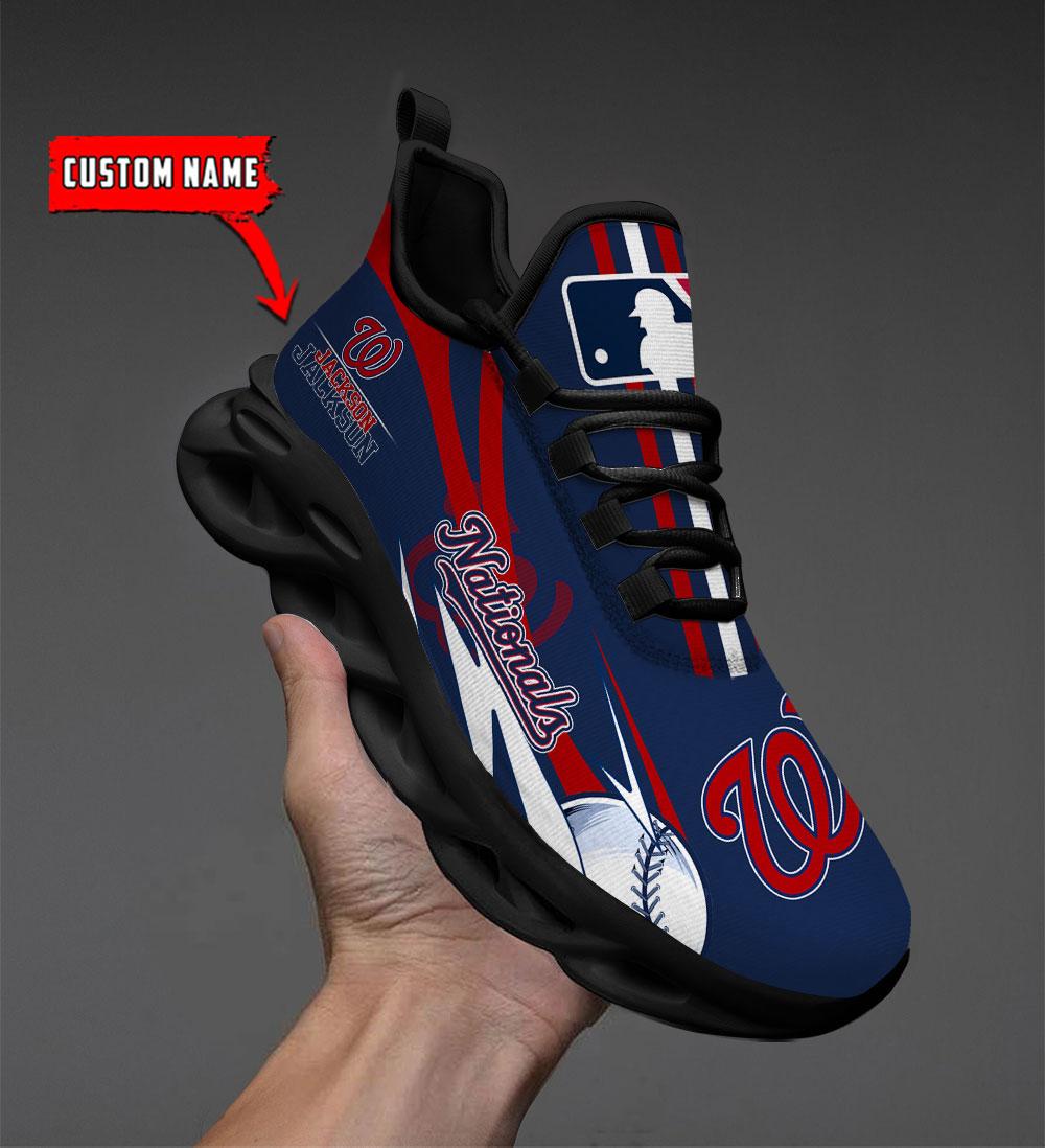 Ideafootwear Washington Nationals Max Soul Shoes Sneakers For Men And Women