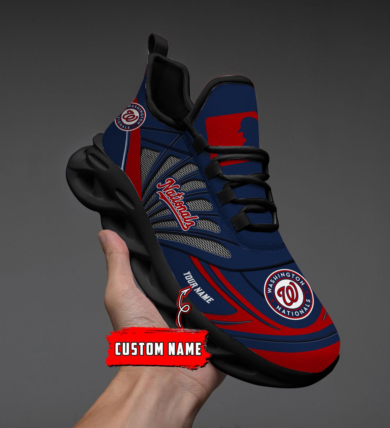 Ideafootwear Washington Nationals Max Soul Shoes Sneakers For Men And Women