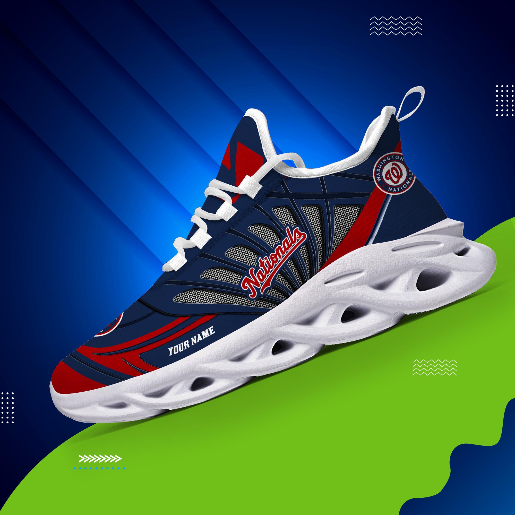 Ideafootwear Washington Nationals Max Soul Shoes Sneakers For Men And Women