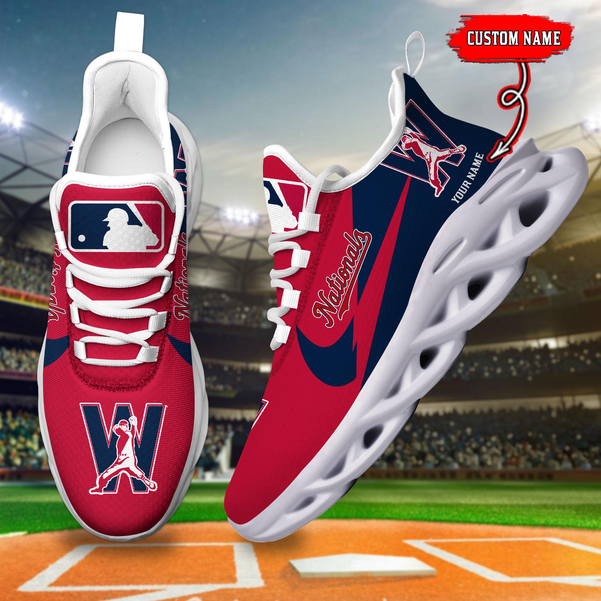 Ideafootwear Washington Nationals Max Soul Shoes Sneakers For Men And Women