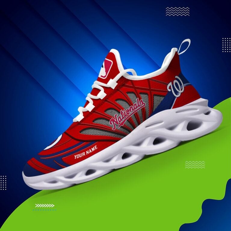 Ideafootwear Washington Nationals Max Soul Shoes Sneakers For Men And Women