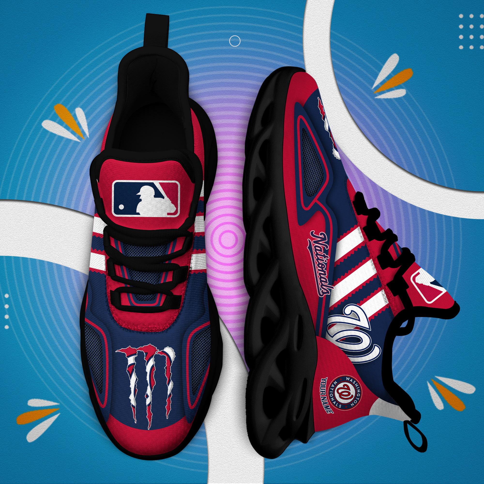 Ideafootwear Washington Nationals Max Soul Shoes Sneakers For Men And Women