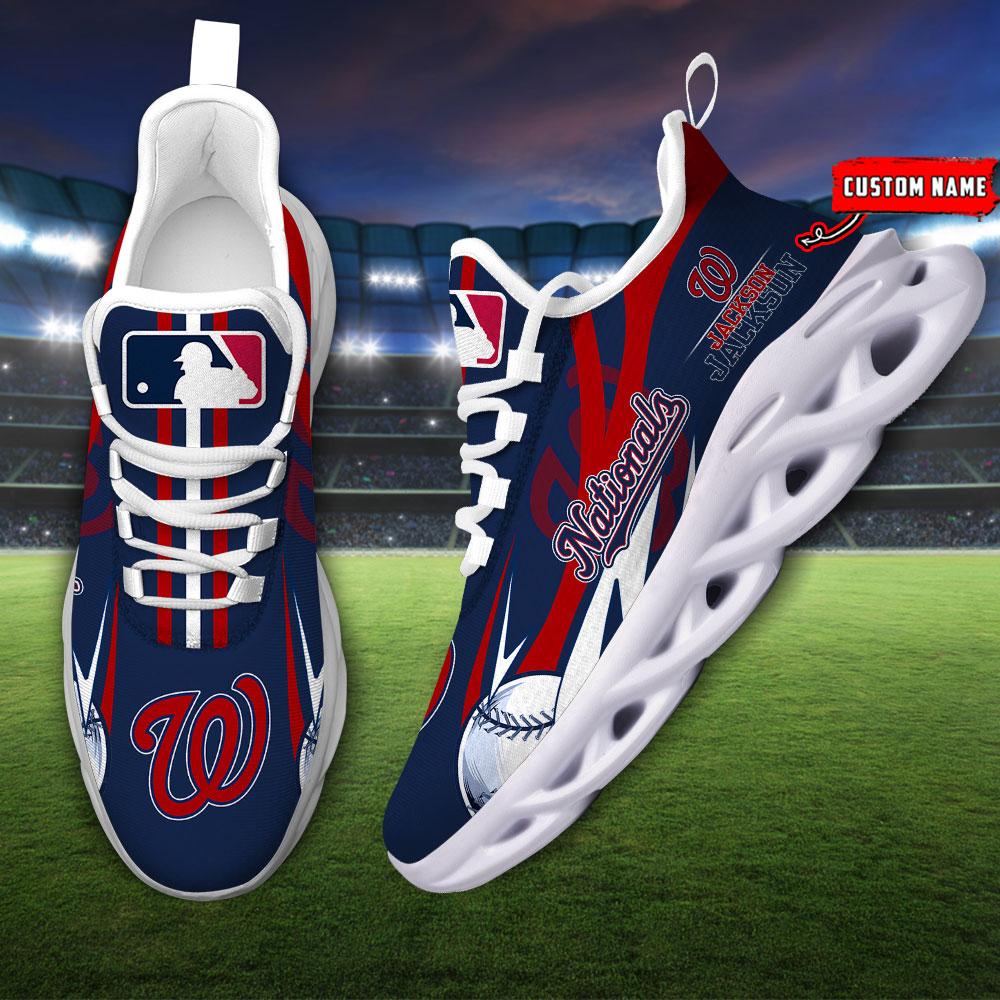 Ideafootwear Washington Nationals Max Soul Shoes Sneakers For Men And Women
