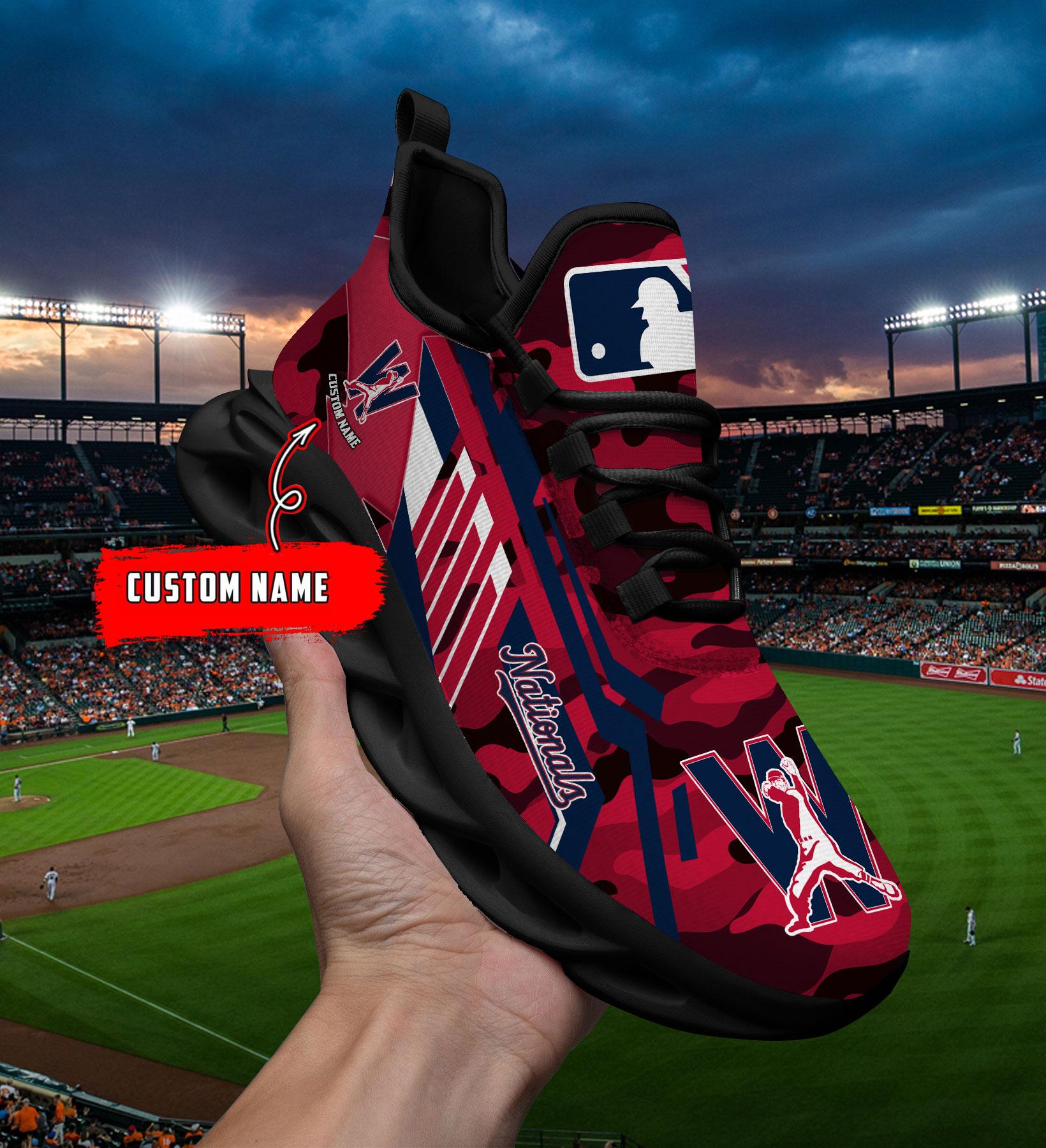 Ideafootwear Washington Nationals Max Soul Shoes Sneakers For Men And Women