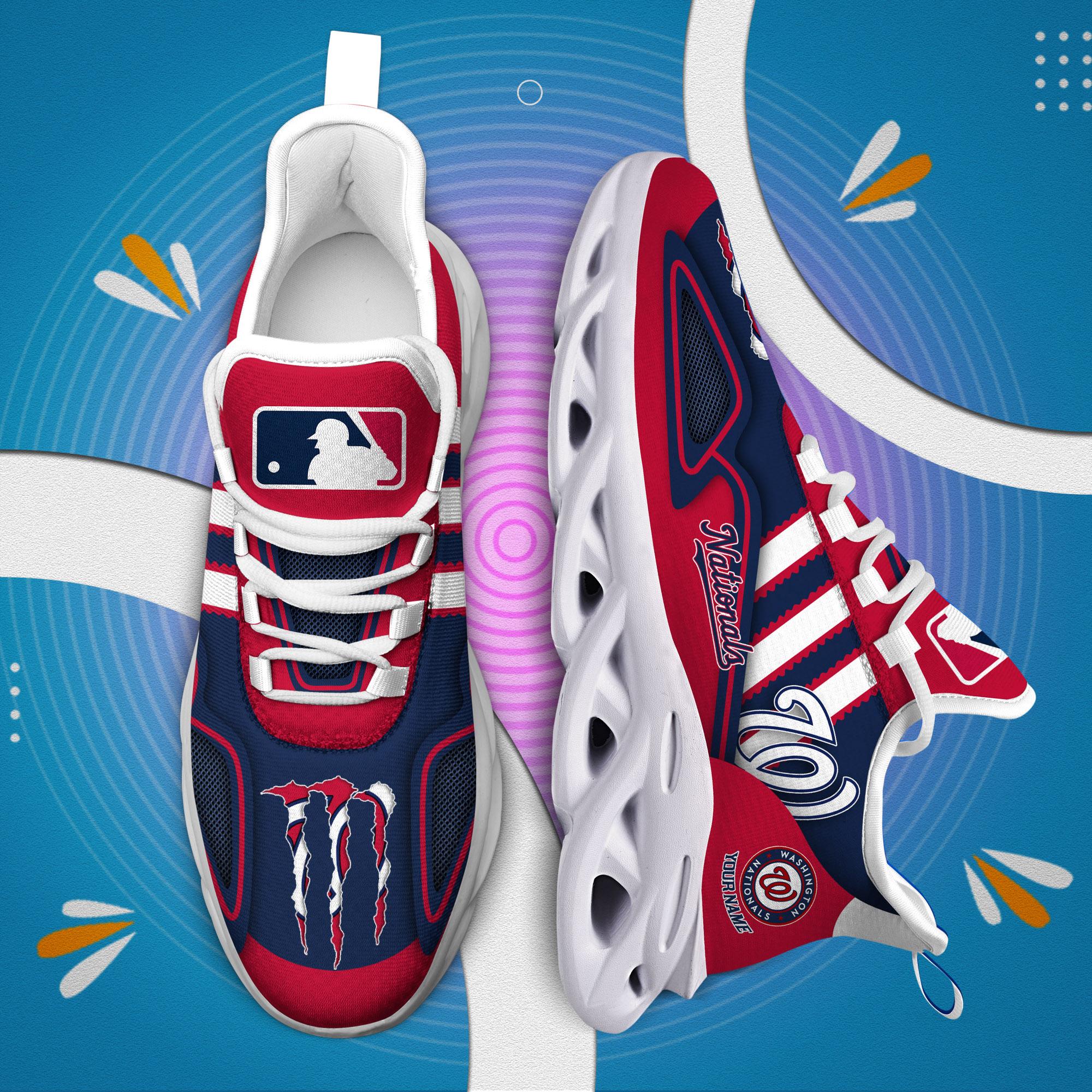 Ideafootwear Washington Nationals Max Soul Shoes Sneakers For Men And Women