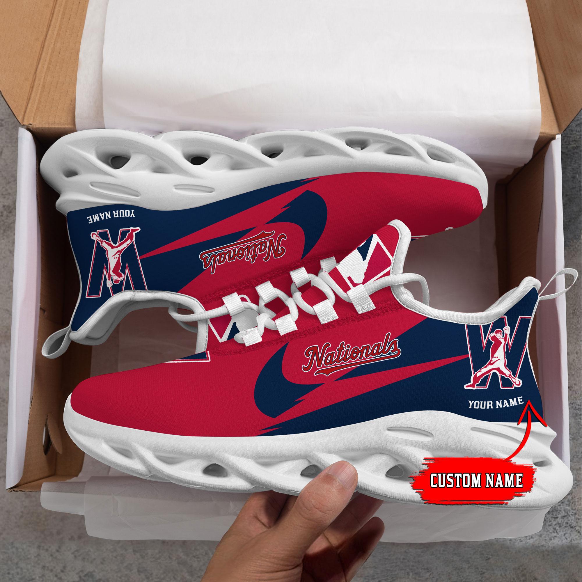 Ideafootwear Washington Nationals Max Soul Shoes Sneakers For Men And Women