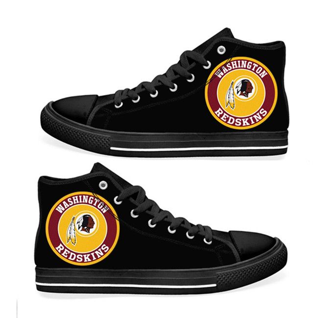 Ideafootwear Washington Redskins High Top Canvas Sneakers Shoes For Men And Women