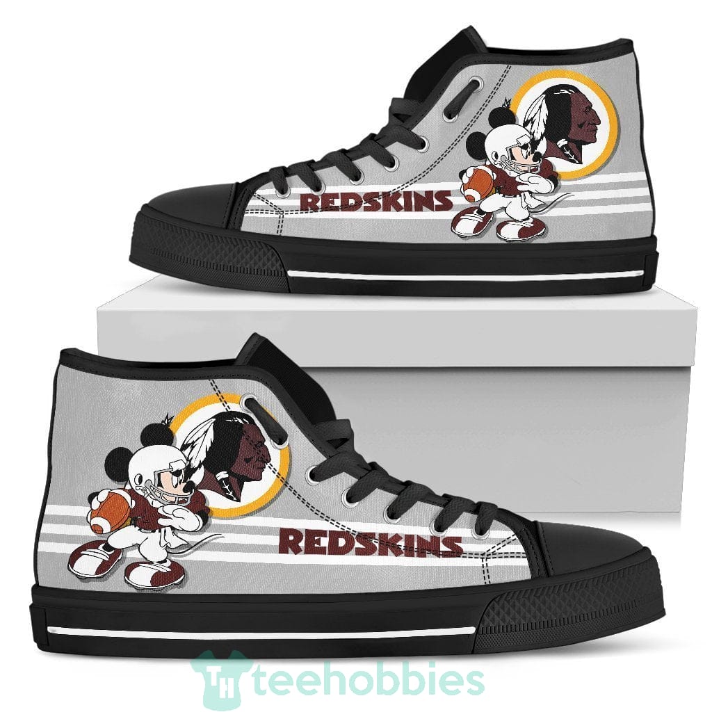 Ideafootwear Washington Redskins High Top Canvas Sneakers Shoes For Men And Women
