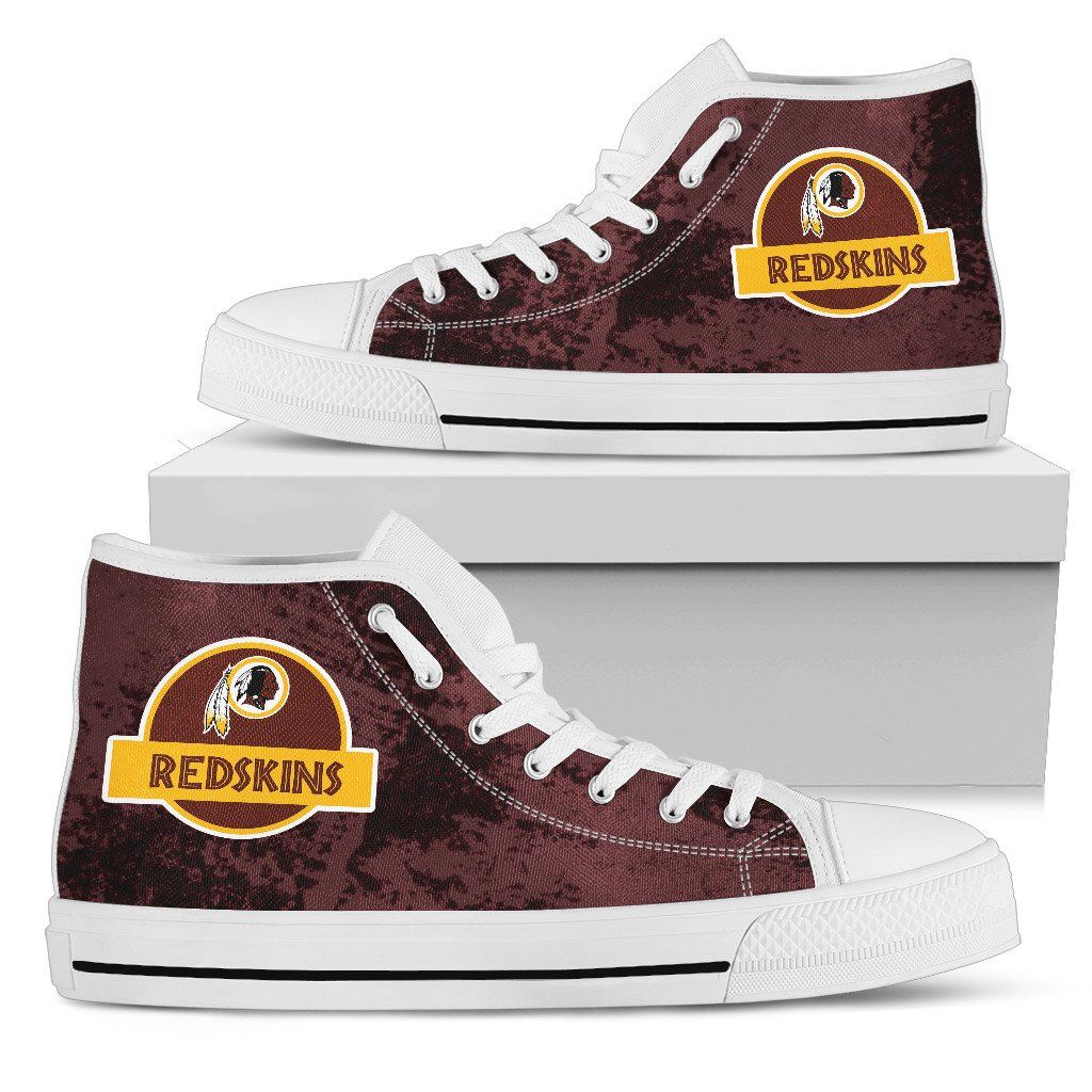 Ideafootwear Washington Redskins High Top Canvas Sneakers Shoes For Men And Women