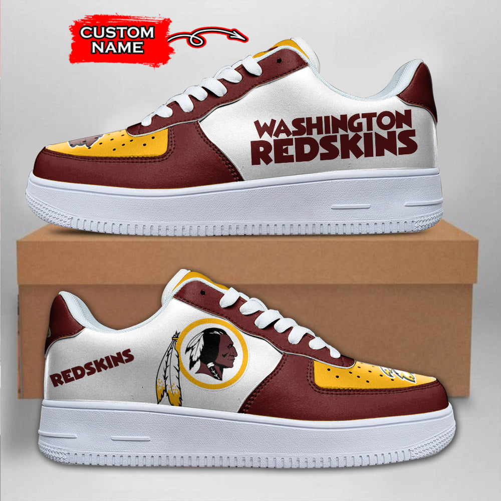 Ideafootwear Washington Redskins NFL Air Low-Top Sneakers Shoes For Men And Women