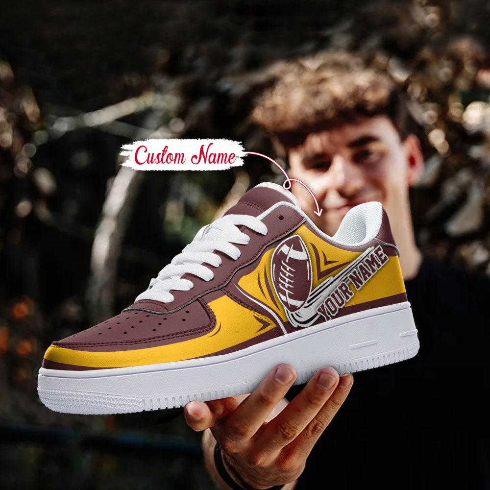 Ideafootwear Washington Redskins NFL Air Low-Top Sneakers Shoes For Men And Women