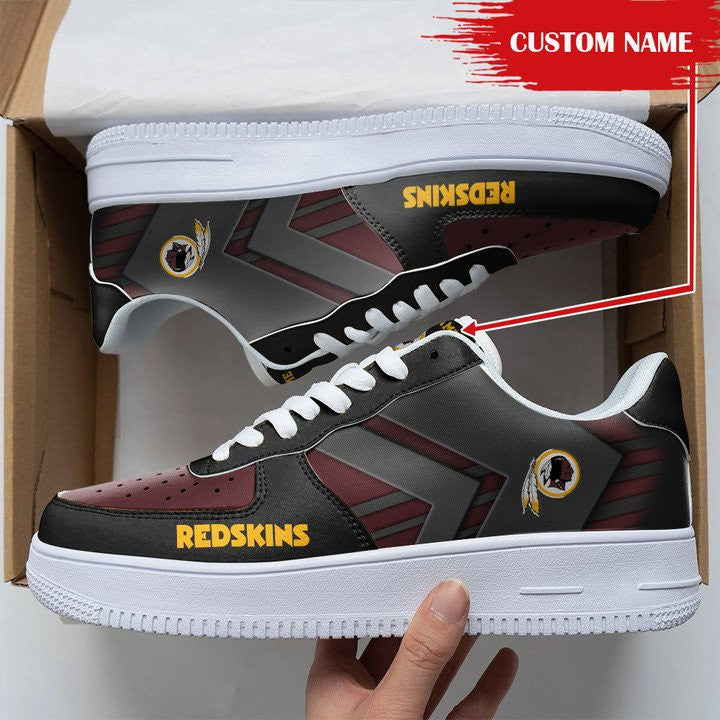 Ideafootwear Washington Redskins NFL Air Low-Top Sneakers Shoes For Men And Women