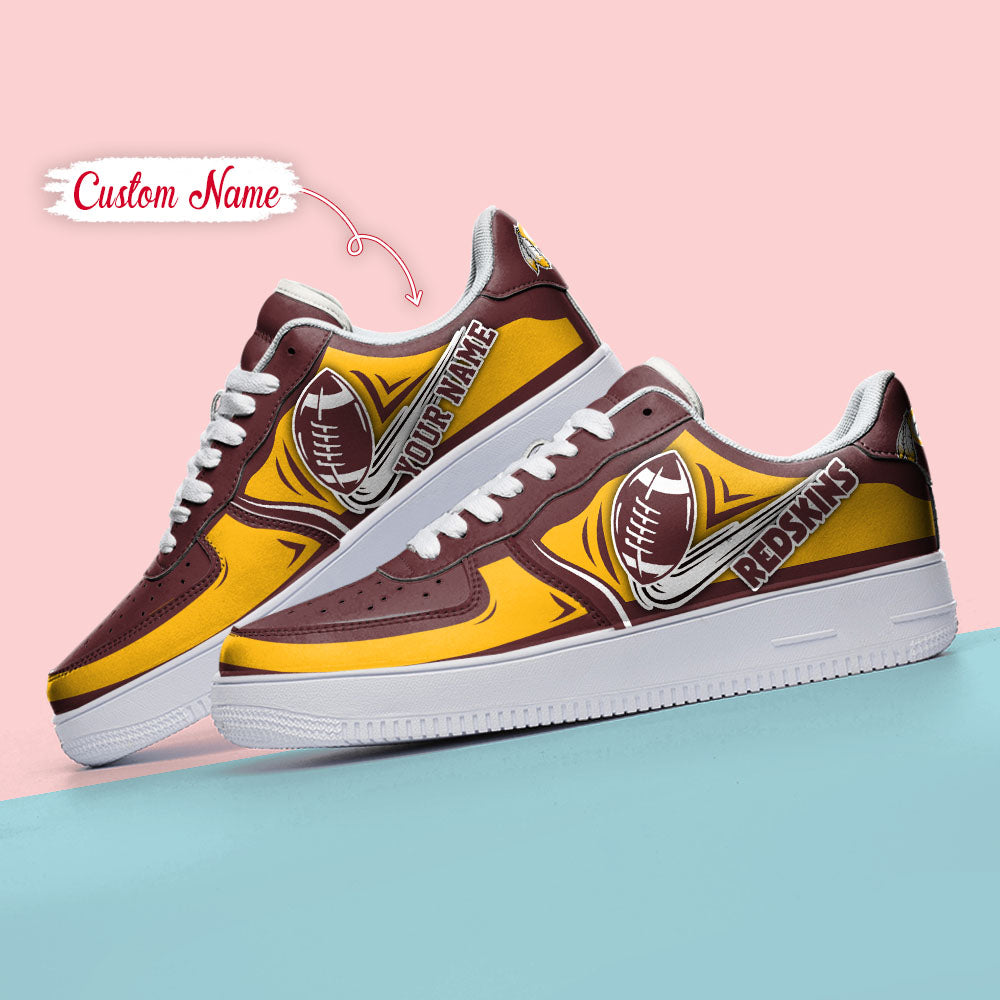 Ideafootwear Washington Redskins NFL Air Low-Top Sneakers Shoes For Men And Women