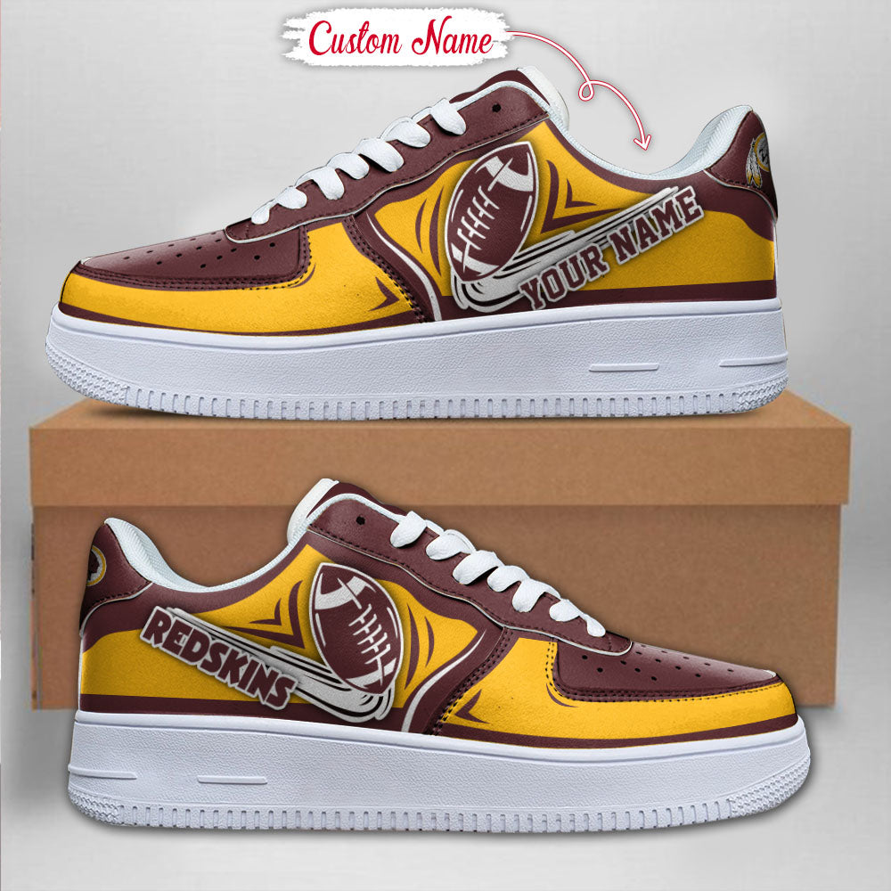 Ideafootwear Washington Redskins NFL Air Low-Top Sneakers Shoes For Men And Women