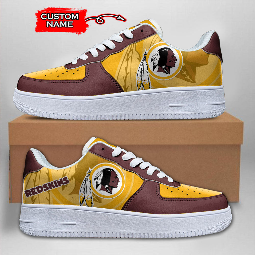 Ideafootwear Washington Redskins NFL Air Low-Top Sneakers Shoes For Men And Women