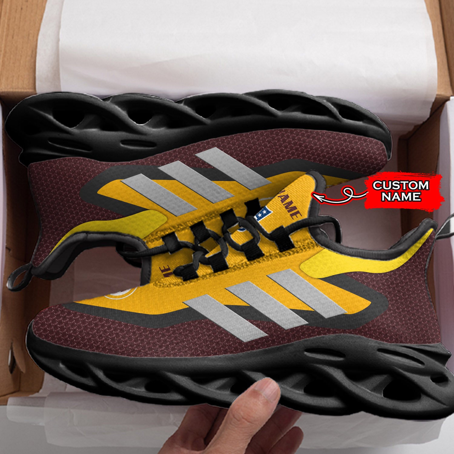 Ideafootwear Washington Redskins NFL Max Soul Shoes Sneakers For Men And Women