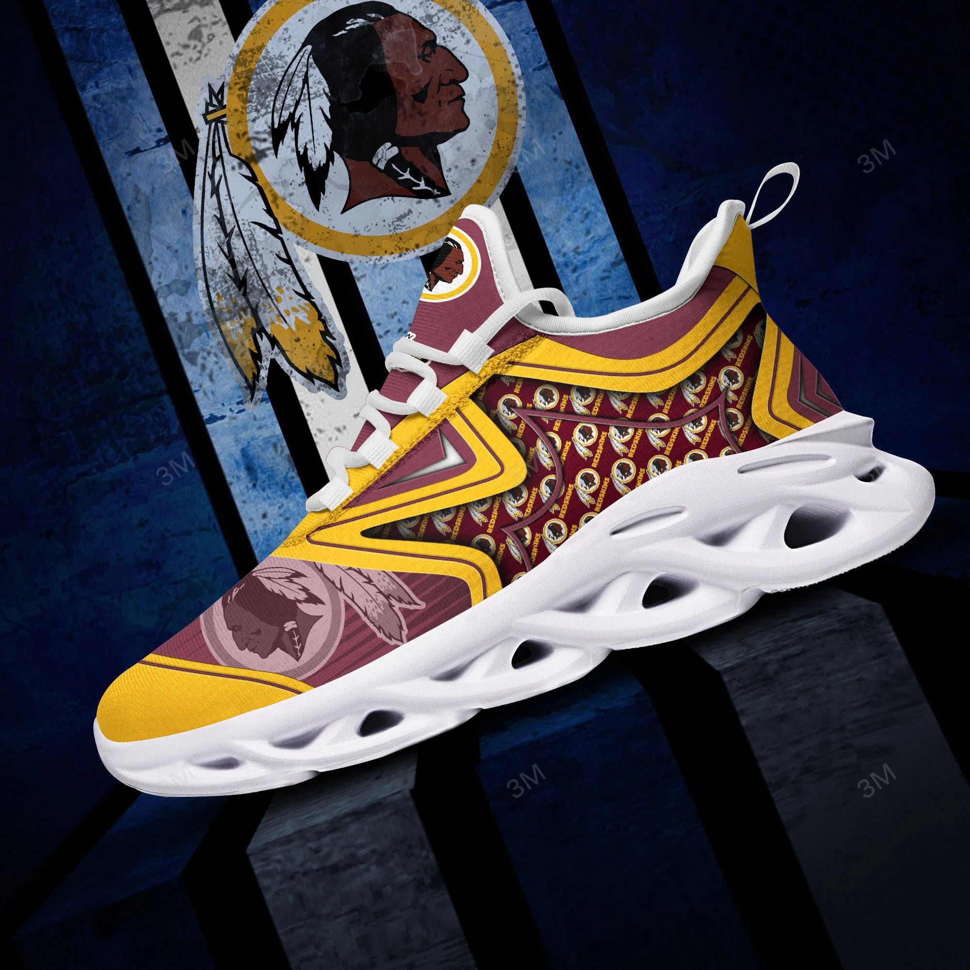 Ideafootwear Washington Redskins NFL Max Soul Shoes Sneakers For Men And Women