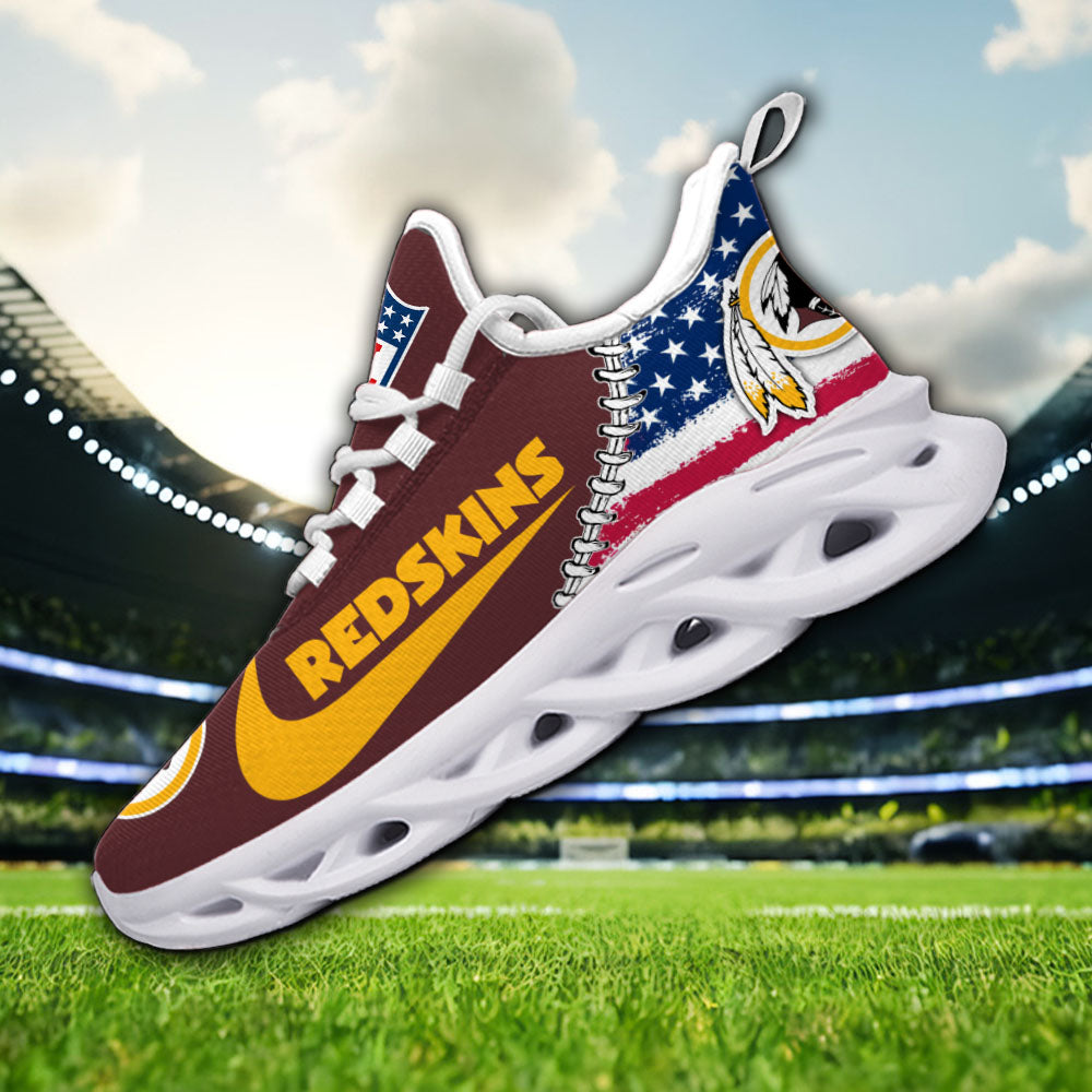 Ideafootwear Washington Redskins NFL Max Soul Shoes Sneakers For Men And Women