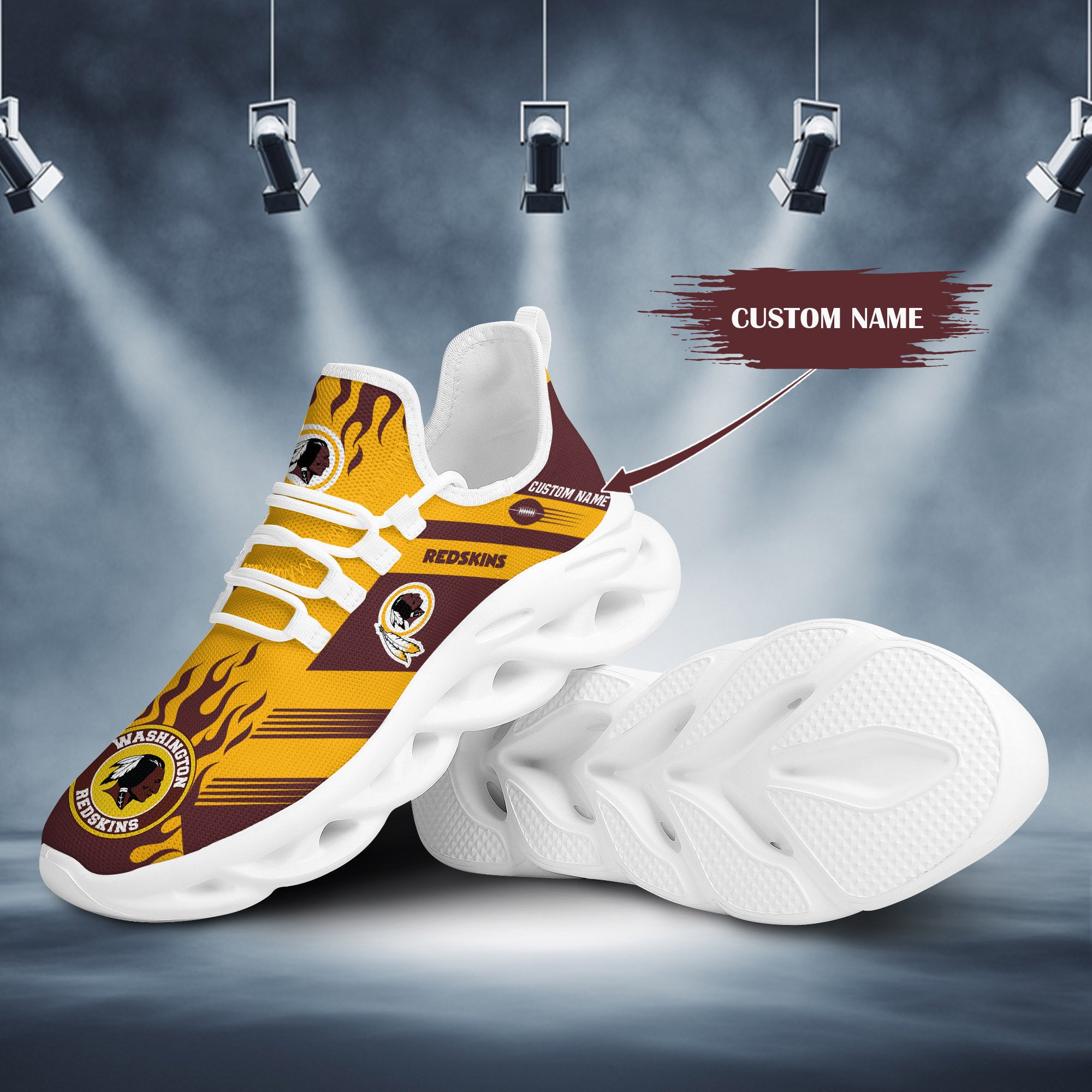 Ideafootwear Washington Redskins NFL Max Soul Shoes Sneakers For Men And Women