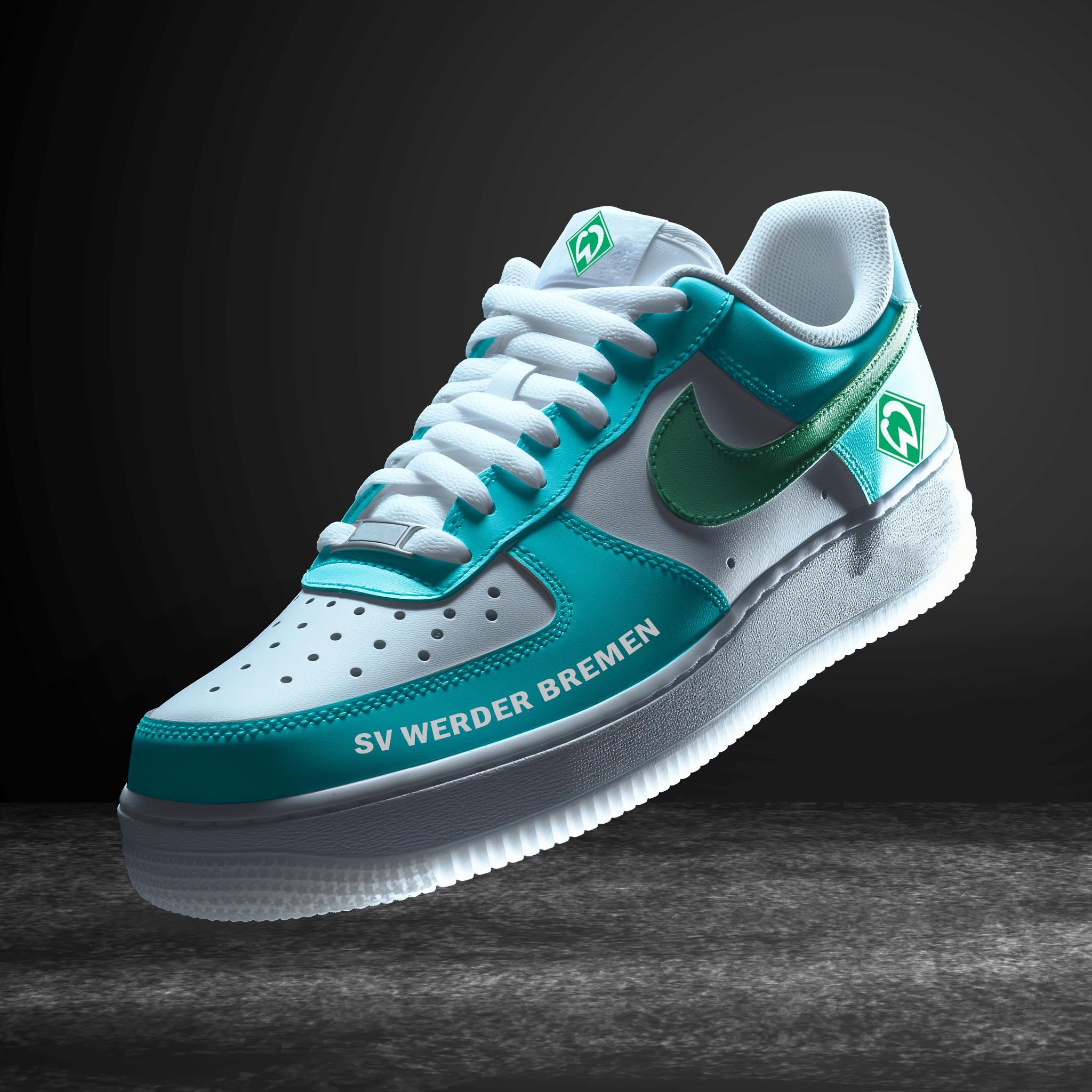 Ideafootwear Werder Bremen Bundesliga Air Low-Top Sneakers Shoes For Men And Women