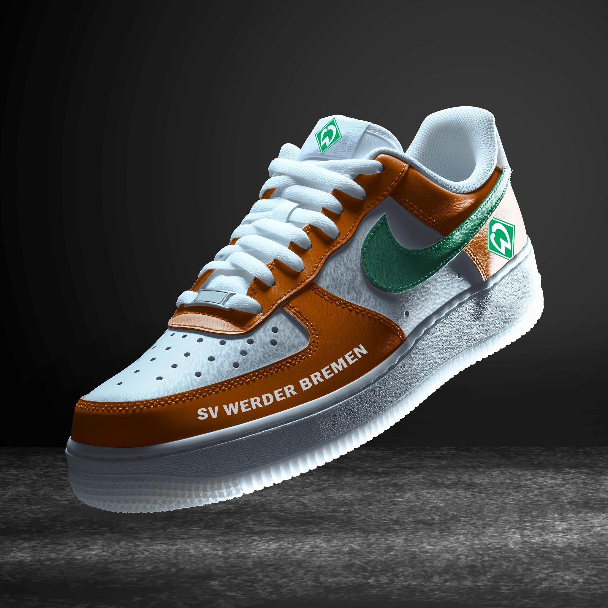 Ideafootwear Werder Bremen Bundesliga Air Low-Top Sneakers Shoes For Men And Women