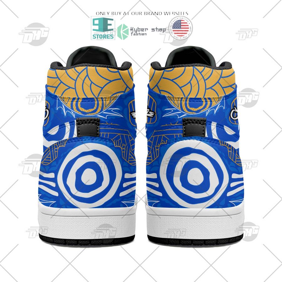 Ideafootwear West Coast Eagles AFL AJ1 High Sneakers Shoes For Men And Women