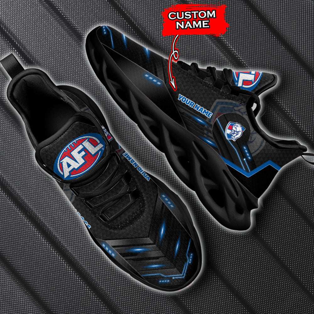 Ideafootwear Western Bulldogs AFL Max Soul Shoes Sneakers For Men And Women