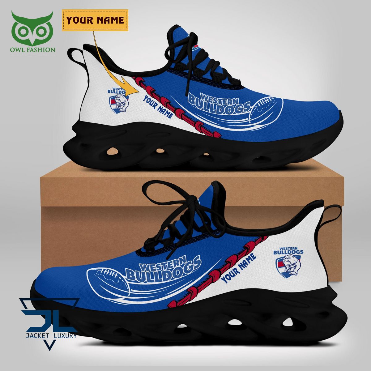 Ideafootwear Western Bulldogs Max Soul Shoes Sneakers For Men And Women