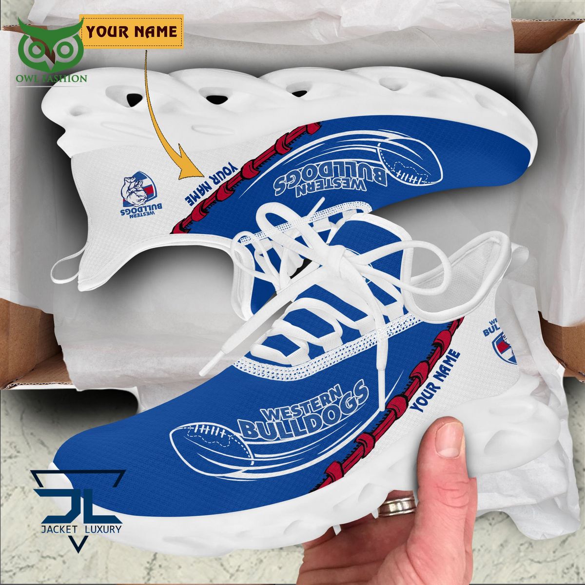 Ideafootwear Western Bulldogs Max Soul Shoes Sneakers For Men And Women