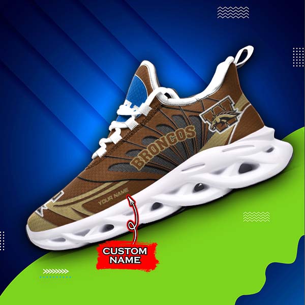 Ideafootwear Western Michigan Broncos NCAA Max Soul Shoes Sneakers For Men And Women