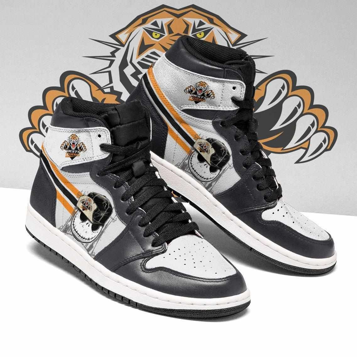 Ideafootwear Wests Tigers NRL AJ1 High Sneakers Shoes For Men And Women