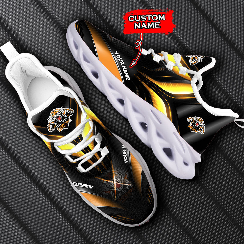 Ideafootwear Wests Tigers NRL Max Soul Shoes Sneakers For Men And Women